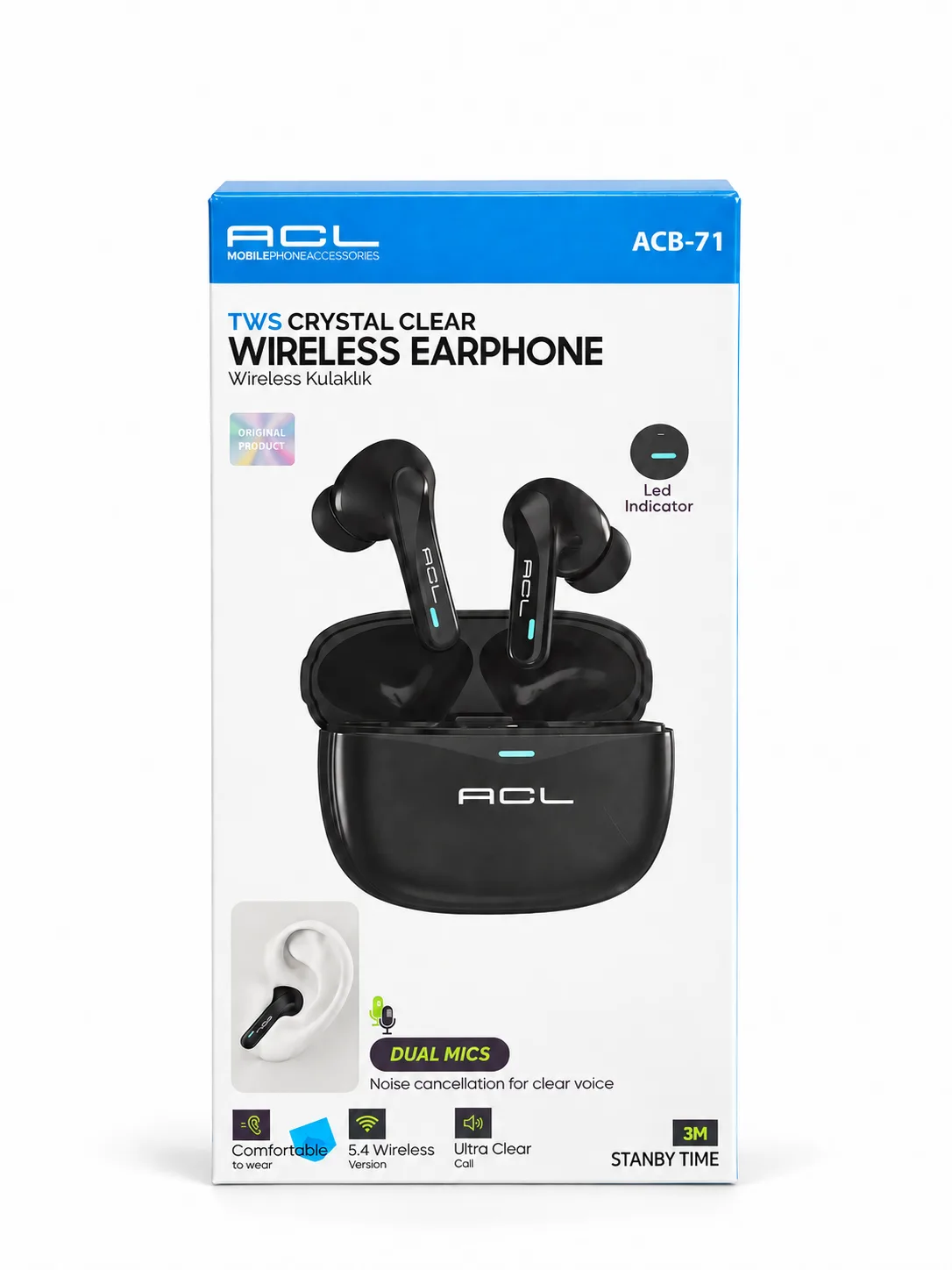 ACL ACB-71 Bluetooth Kulaklık - Siyah 5