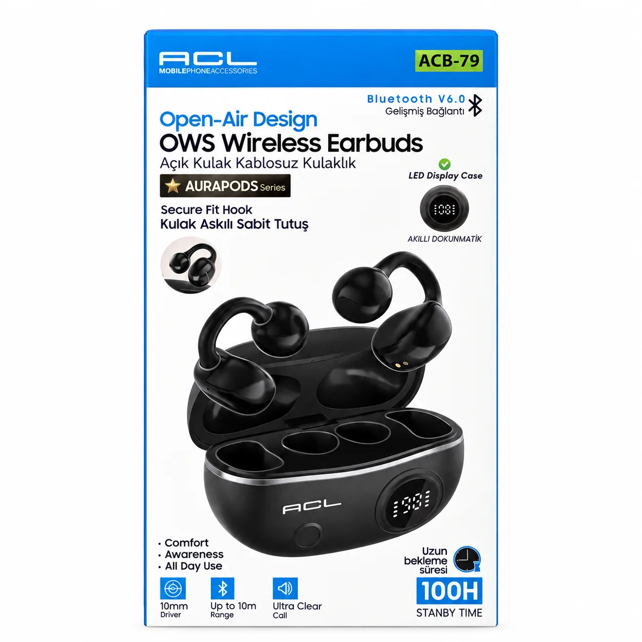 ACL ACB-79 Bluetooth Kulaklık - Siyah 5