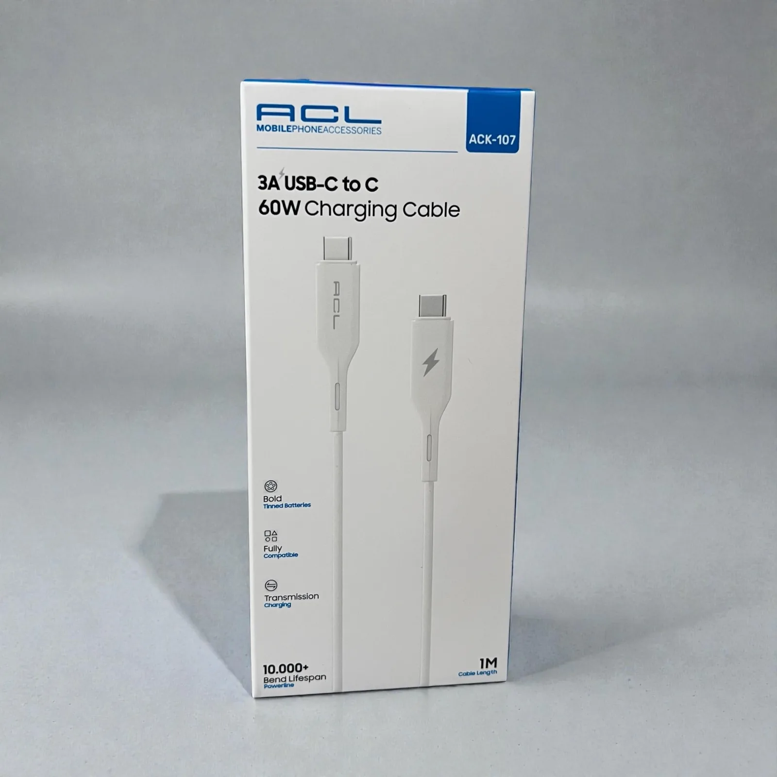 ACK-107 USB-C to USB-C Kablo 60W