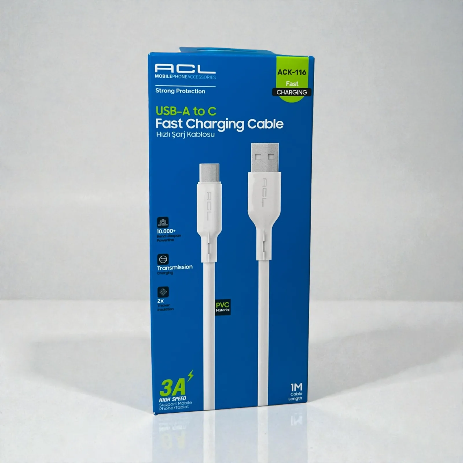 ACK-116 USB-A to Type-C Kablo