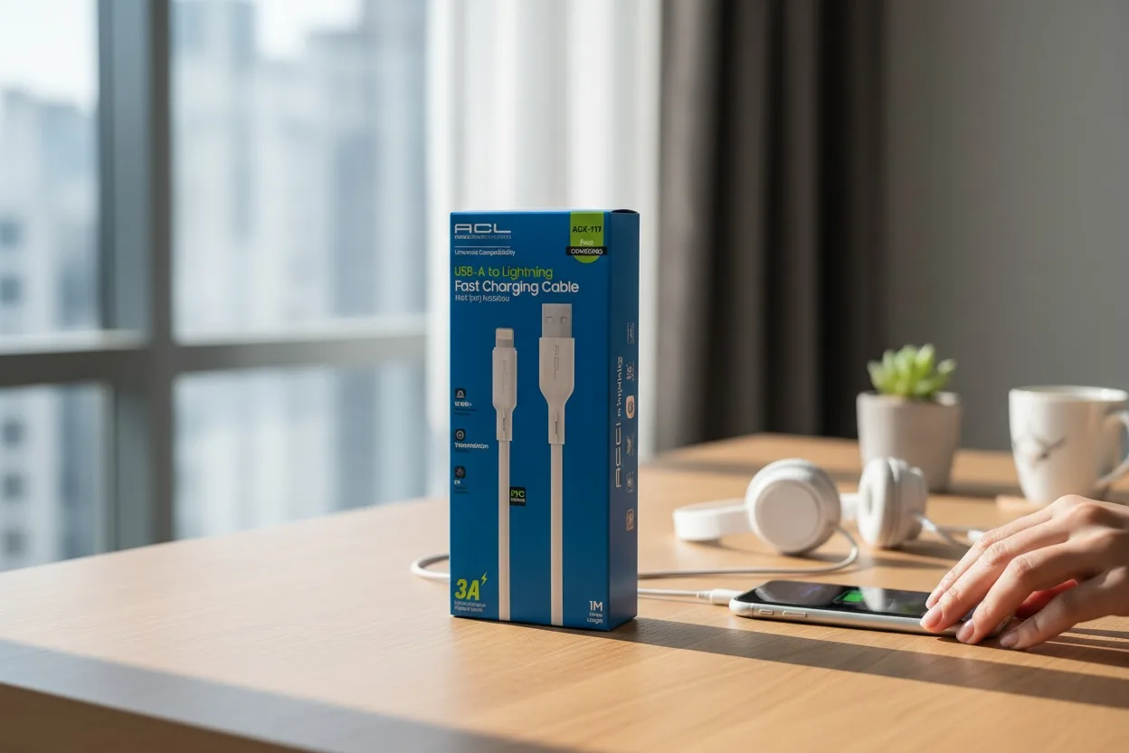 ACK-117 USB-A to Lightning Kablo 3