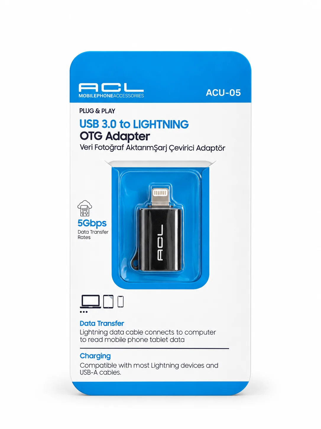 ACL ACU-05 Lightning OTG Adaptör 5