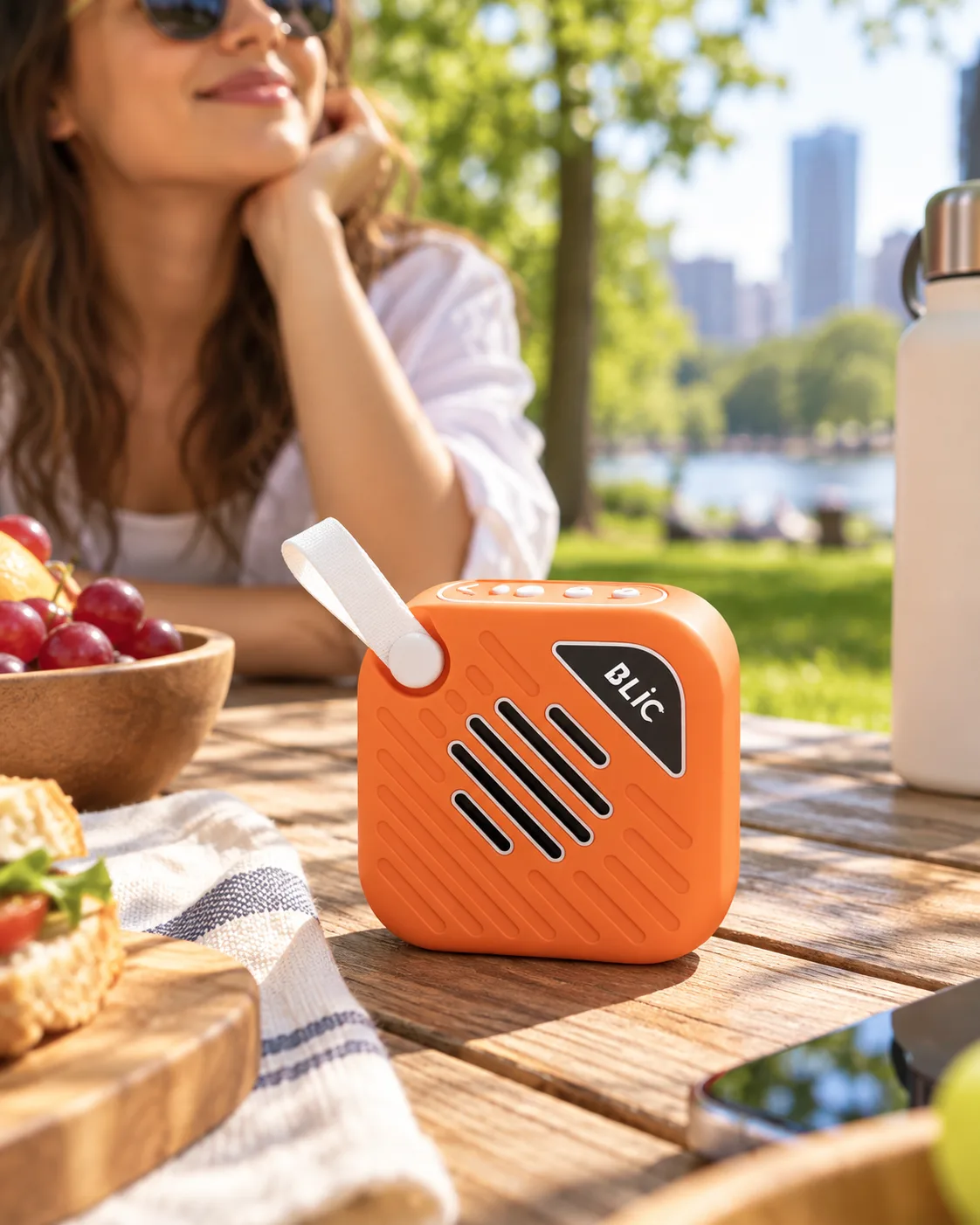 BLS-90 6W Bluetooth Hoparlör - Turuncu 4