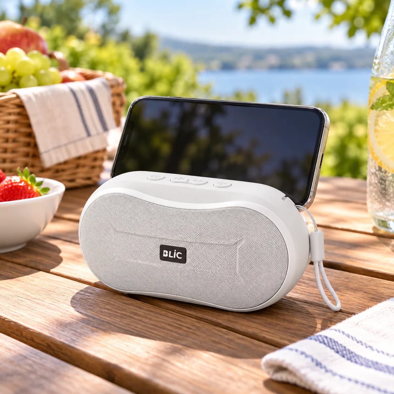 BLS-96 6W Bluetooth Hoparlör - Beyaz 3