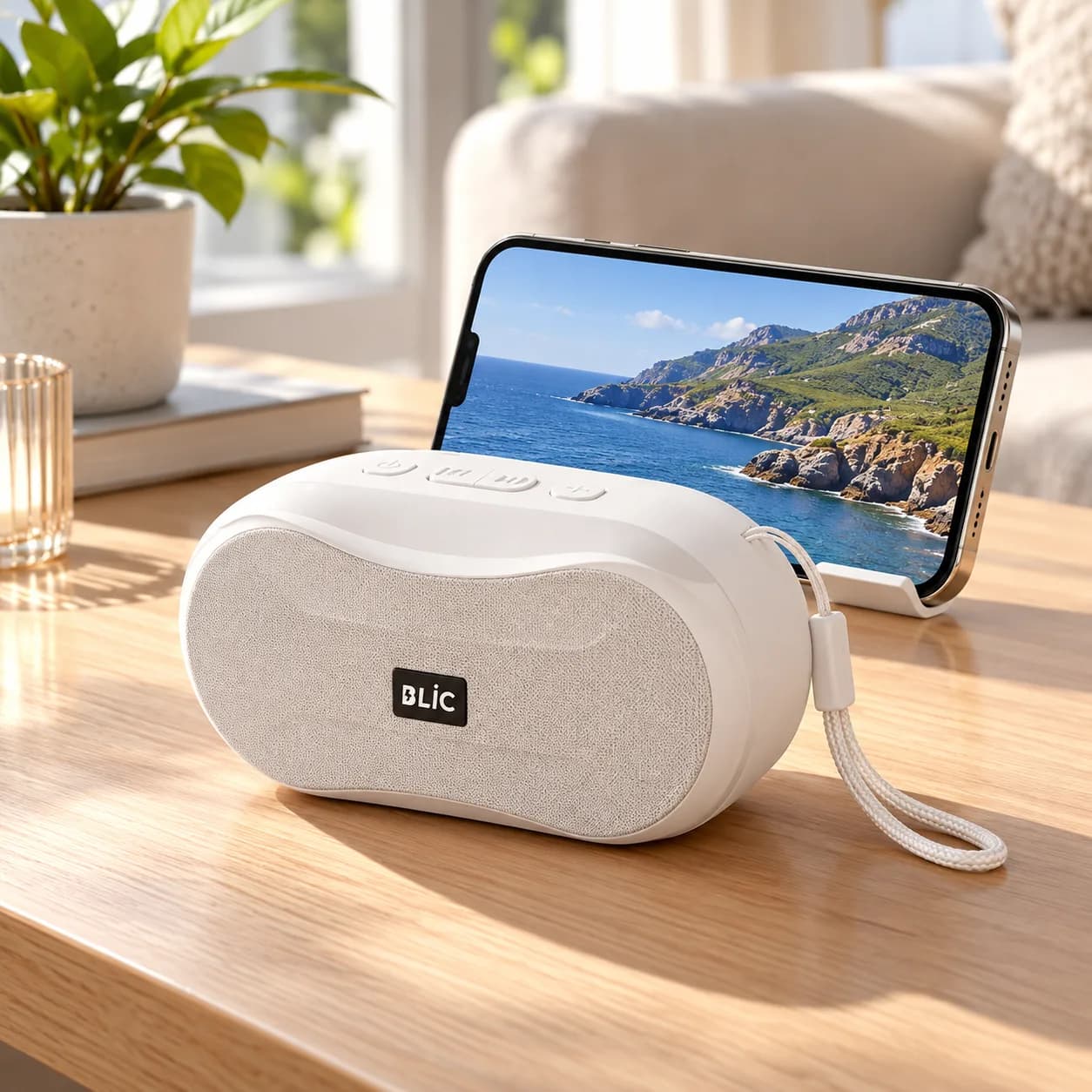 BLS-96 6W Bluetooth Hoparlör - Beyaz 5