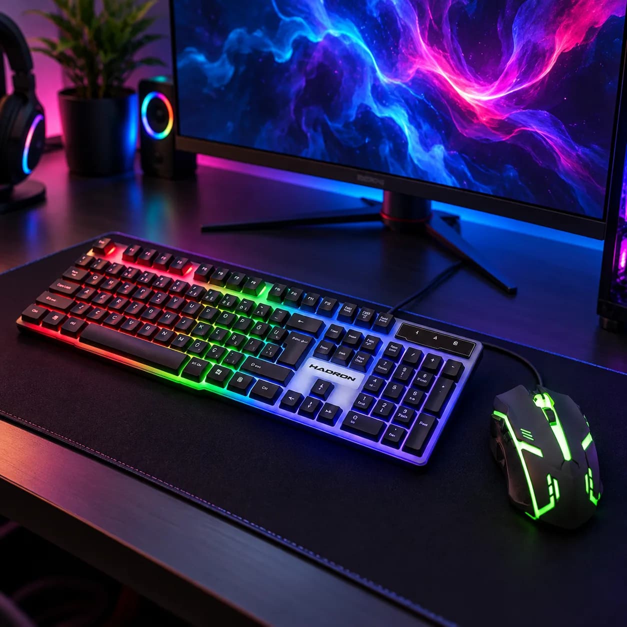 Hadron H837Q RGB Gaming Klavye ve Mouse Seti 3