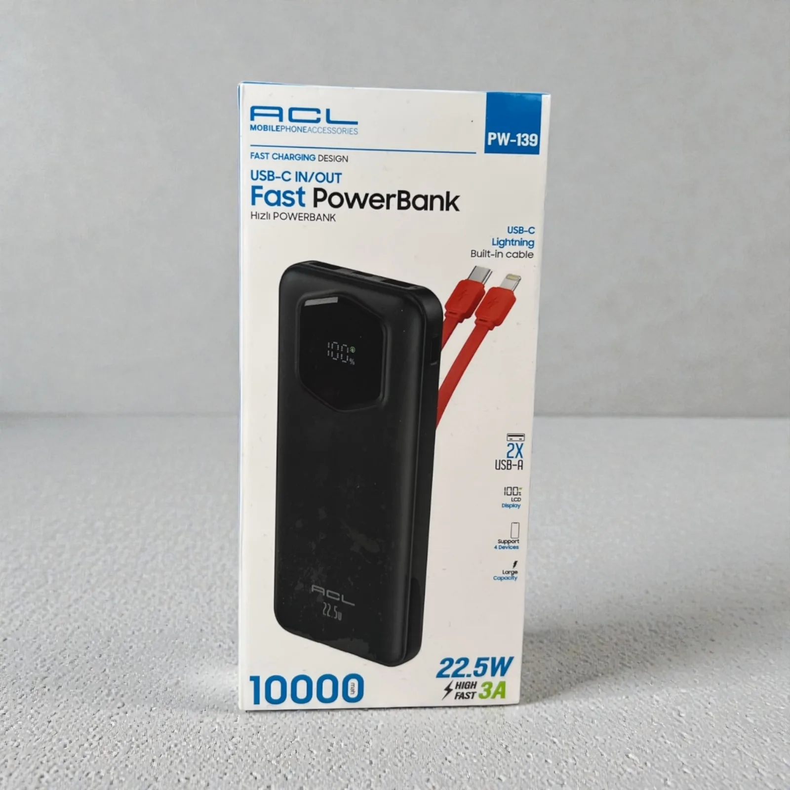 PW-139 Powerbank 10.000 mAh 22.5W 4
