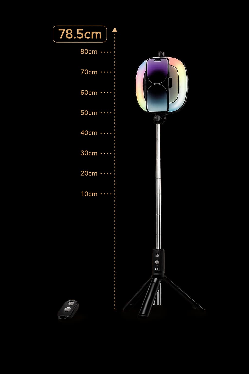 BLV31 RGB Ring Light Tripod 7