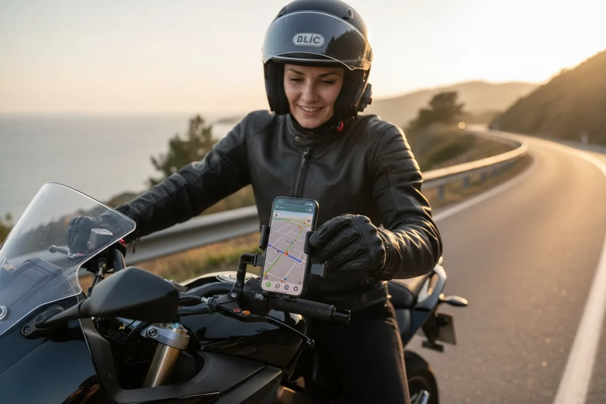 BST21 Motosiklet Telefon Tutucu 2