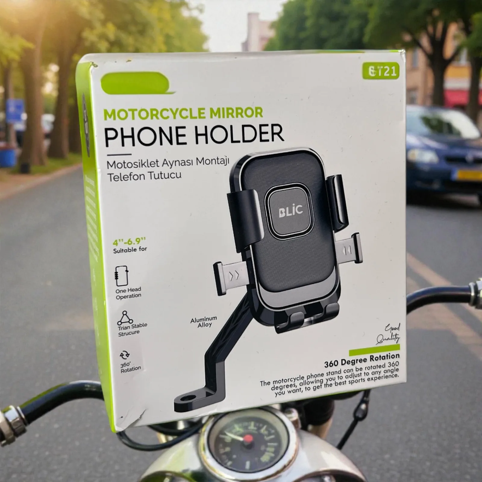 BST21 Motosiklet Telefon Tutucu 3