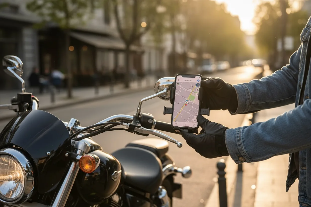 BST21 Motosiklet Telefon Tutucu 4