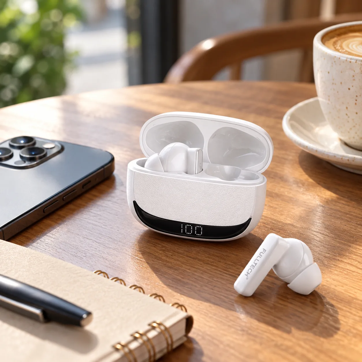 FULLTECH FB32 ANC+ENC TWS Bluetooth Kulaklık - Beyaz 3