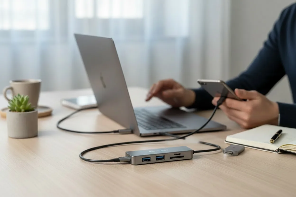 Fulltech Prime USB-C Hub 5'i 1 Arada 5