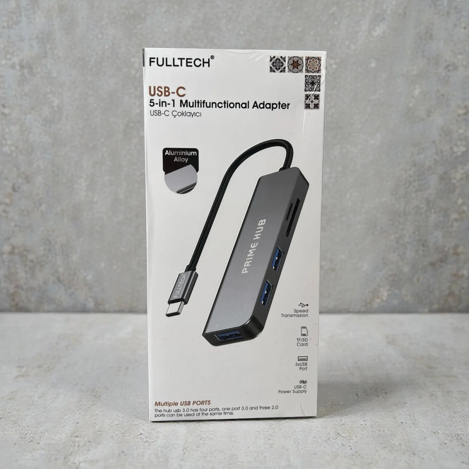 Fulltech Prime USB-C Hub 5'i 1 Arada 6